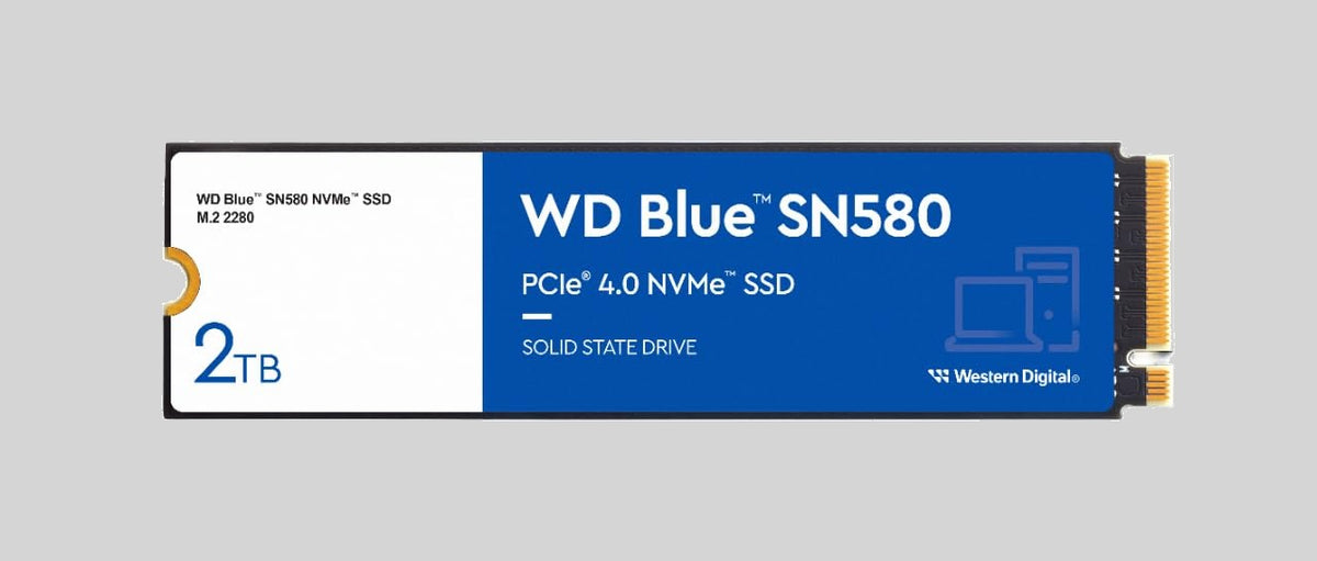 Western Digital 2TB WD Blue SN580 NVMe Internal Solid State Drive SSD (Internal Solid State Drives)