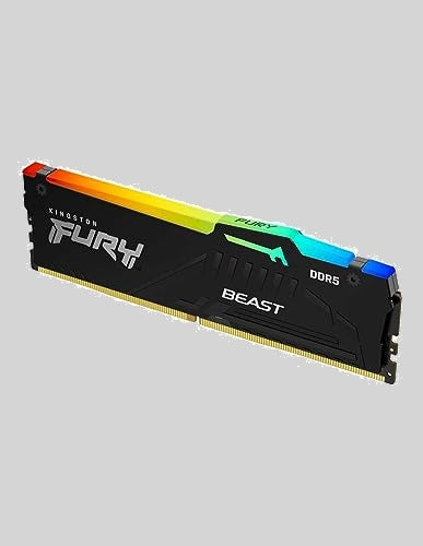 Kingston FURY Beast 32GB 6000MT/s DDR5 CL36 RGB Desktop Memory Single Module |