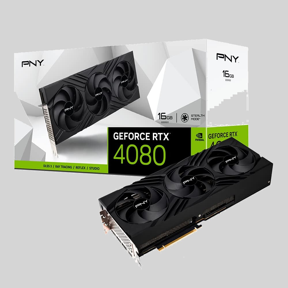 PNY GeForce RTX™ 4080 16GB Verto Triple Fan Graphics Card DLSS 3 (Graphics Cards)