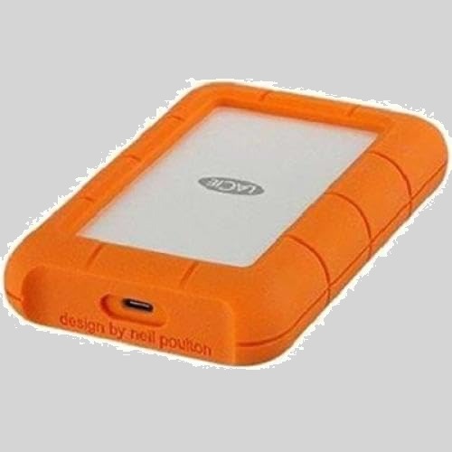 LaCie Rugged USB-C 5TB External Hard Drive, Shock, Dust and Rain Resistant (External Hard Drives)