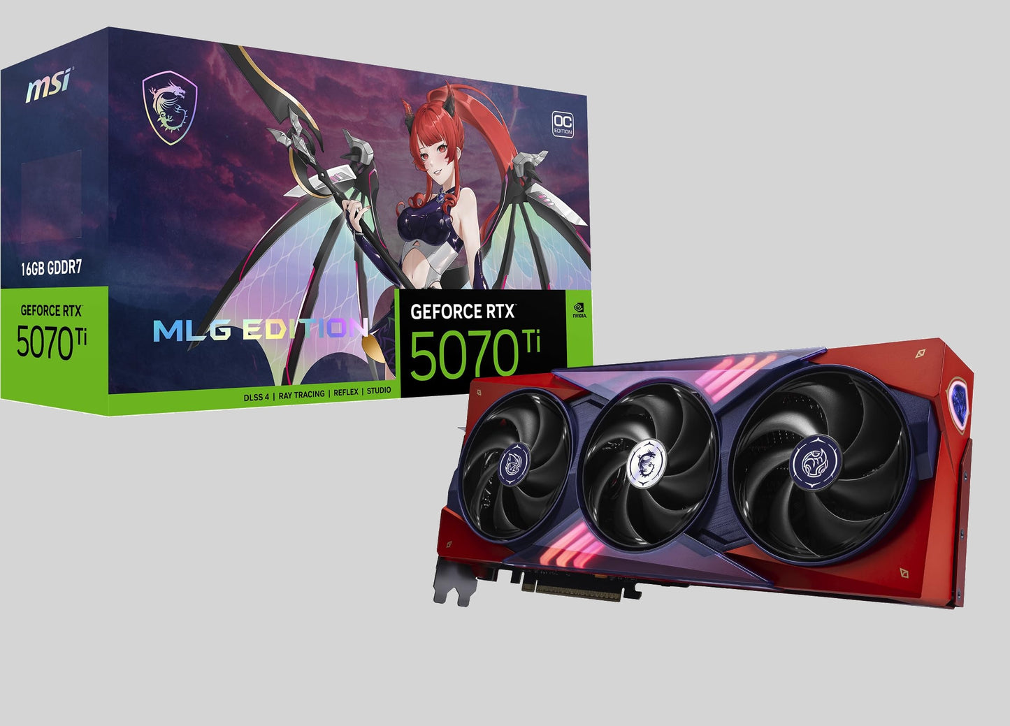 MSI Gaming RTX 5070 Ti 16G MLG Edition OC Graphics Card (Graphics Cards)