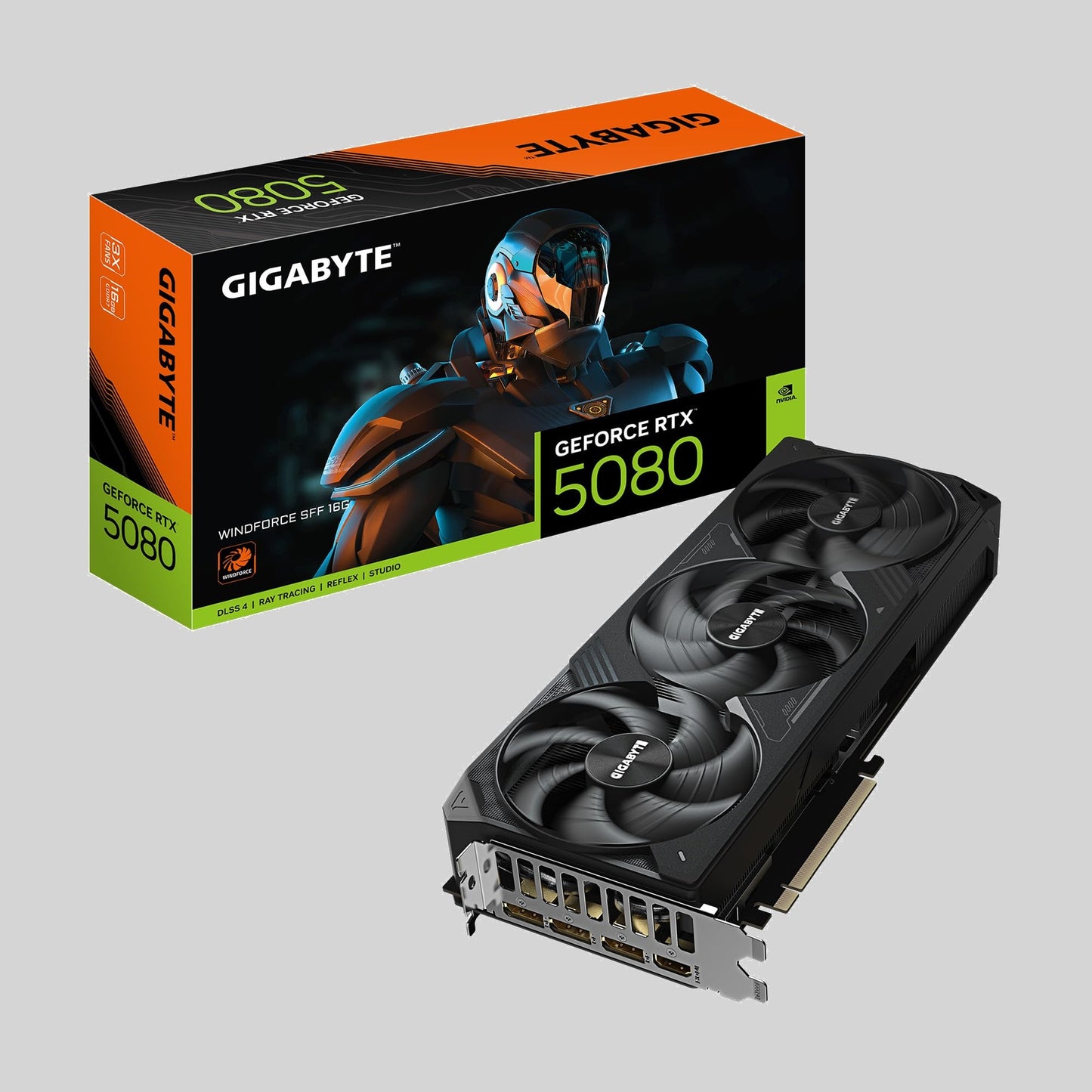 Gigabyte GeForce RTX 5080 WINDFORCE SFF 16G Graphics Card, 16GB 256-bit GDDR7 (Graphics Cards)