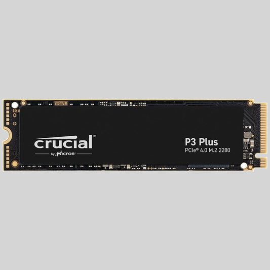 Crucial P3 Plus PCIe Gen4 NVMe 1TB SSD, Up to 5,000MB/s Read, Laptop & Desktop (Internal Solid State Drives)