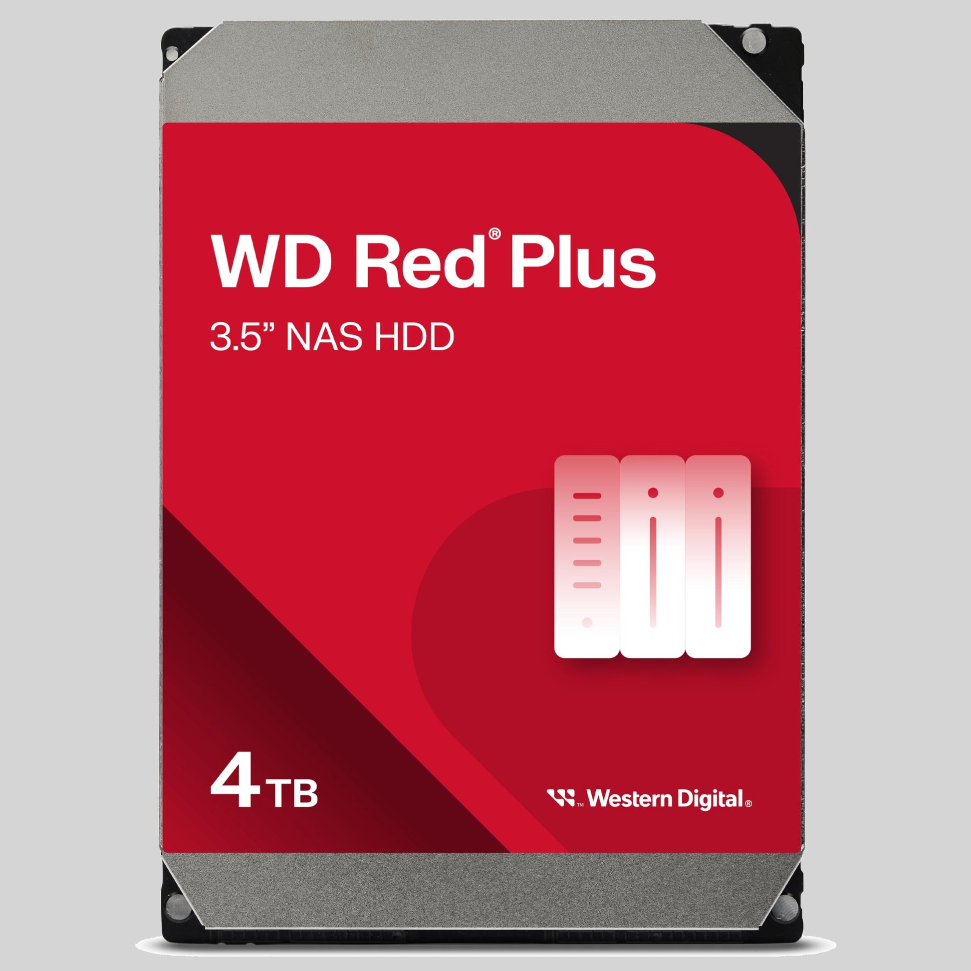 Western Digital 4TB WD Red Plus NAS Internal Hard Drive HDD (Internal Hard Drives)