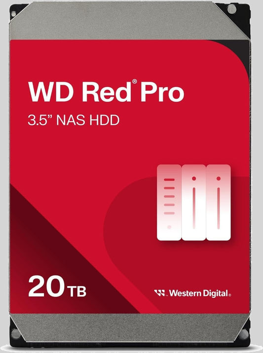 Western Digital 20TB WD Red Pro NAS Internal Hard Drive HDD (Internal Hard Drives)