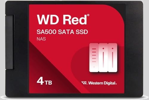 Western Digital 4TB WD Red SA500 NAS 3D NAND Internal SSD Solid State Drive (Internal Components)