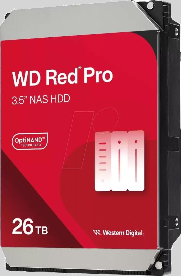 Western Digital 26TB WD Red Pro NAS Internal Hard Drive HDD (Internal Hard Drives)