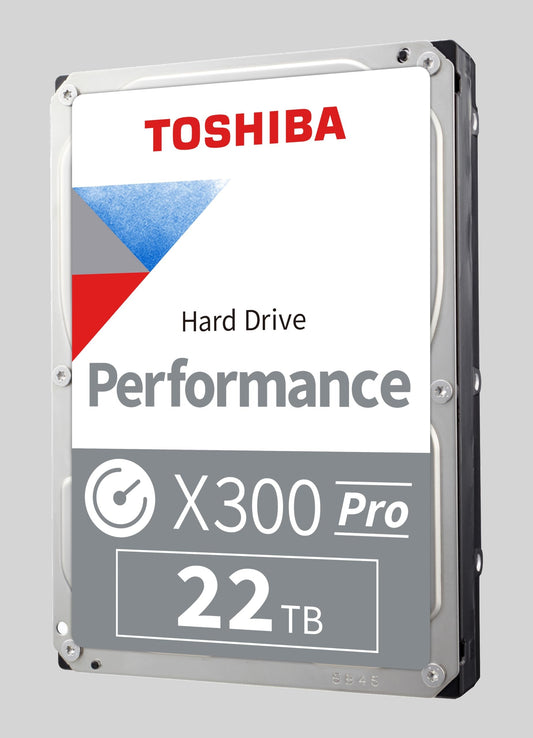 Toshiba X300 PRO 22TB High Workload Performance for Creative Professionals 3.5-Inch Internal Hard Drive (Internal Components)