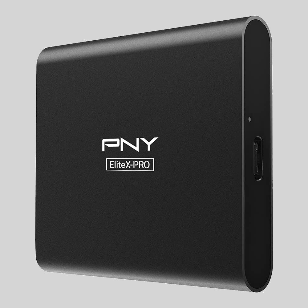 PNY EliteX-PRO 2TB USB 3.2 Gen 2x2 Type-C Portable Solid State Drive (External Solid State Drives)