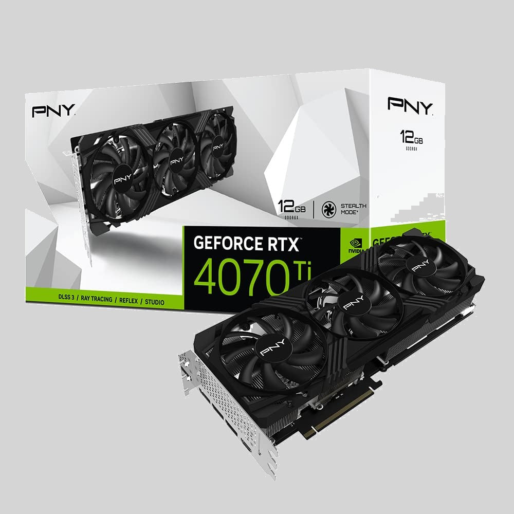 PNY GeForce RTX™ 4070 Ti 12GB Verto Triple Fan Graphics Card DLSS 3 (Graphics Cards)