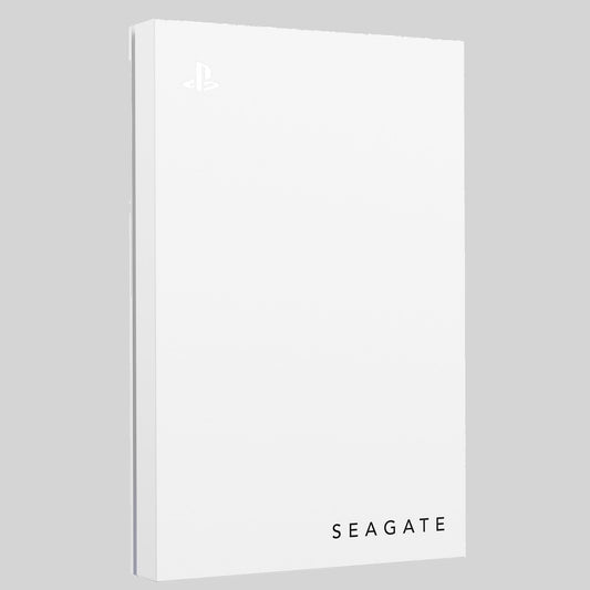 Seagate Game Drive PS4/PS5, 5TB, Portable External Hard Drive, 2.5 Inch, USB 3.0, White, LED Blue, Plug and Play, Model No.