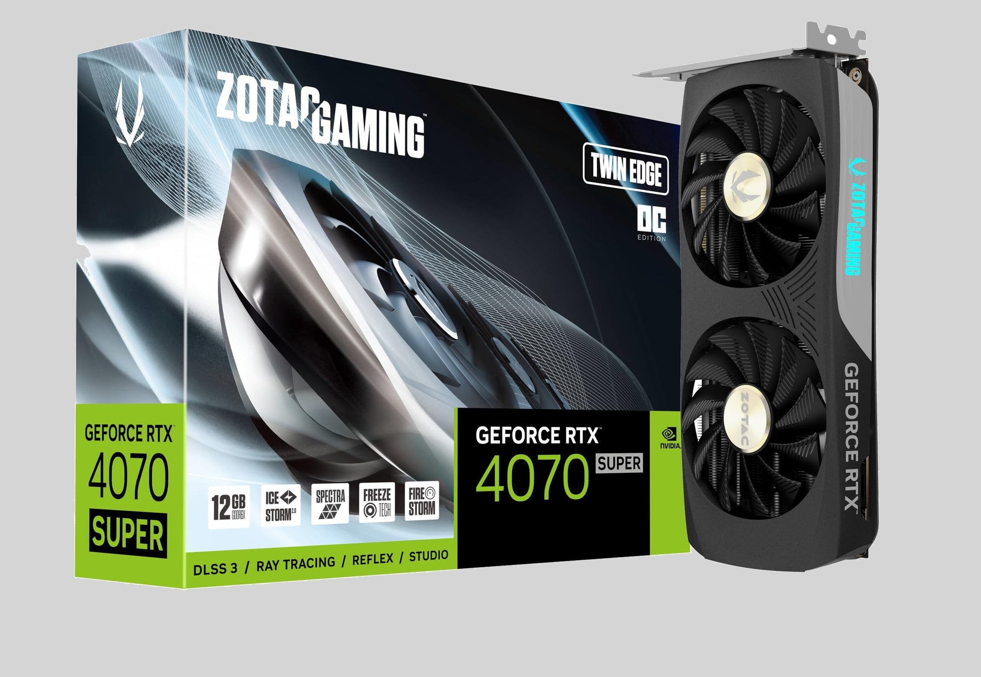 ZOTAC Gaming GeForce RTX 4070 Super Twin Edge OC DLSS 3 12GB GDDR6X 192-bit 21 (Graphics Cards)