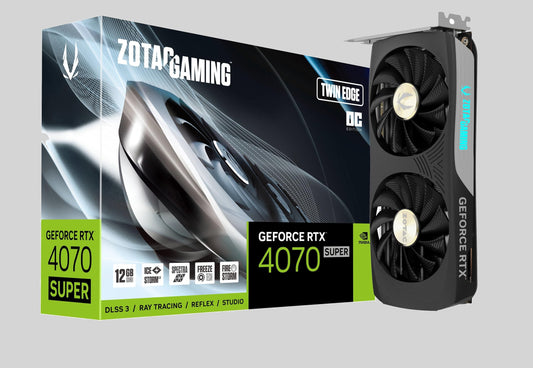 ZOTAC Gaming GeForce RTX 4070 Super Twin Edge OC DLSS 3 12GB GDDR6X 192-bit 21 (Graphics Cards)