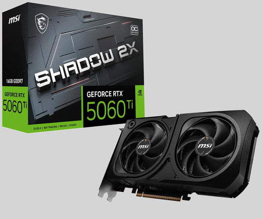 MSI Gaming RTX 5060 Ti 16G Shadow 2X OC Graphics Card (Graphics Cards)
