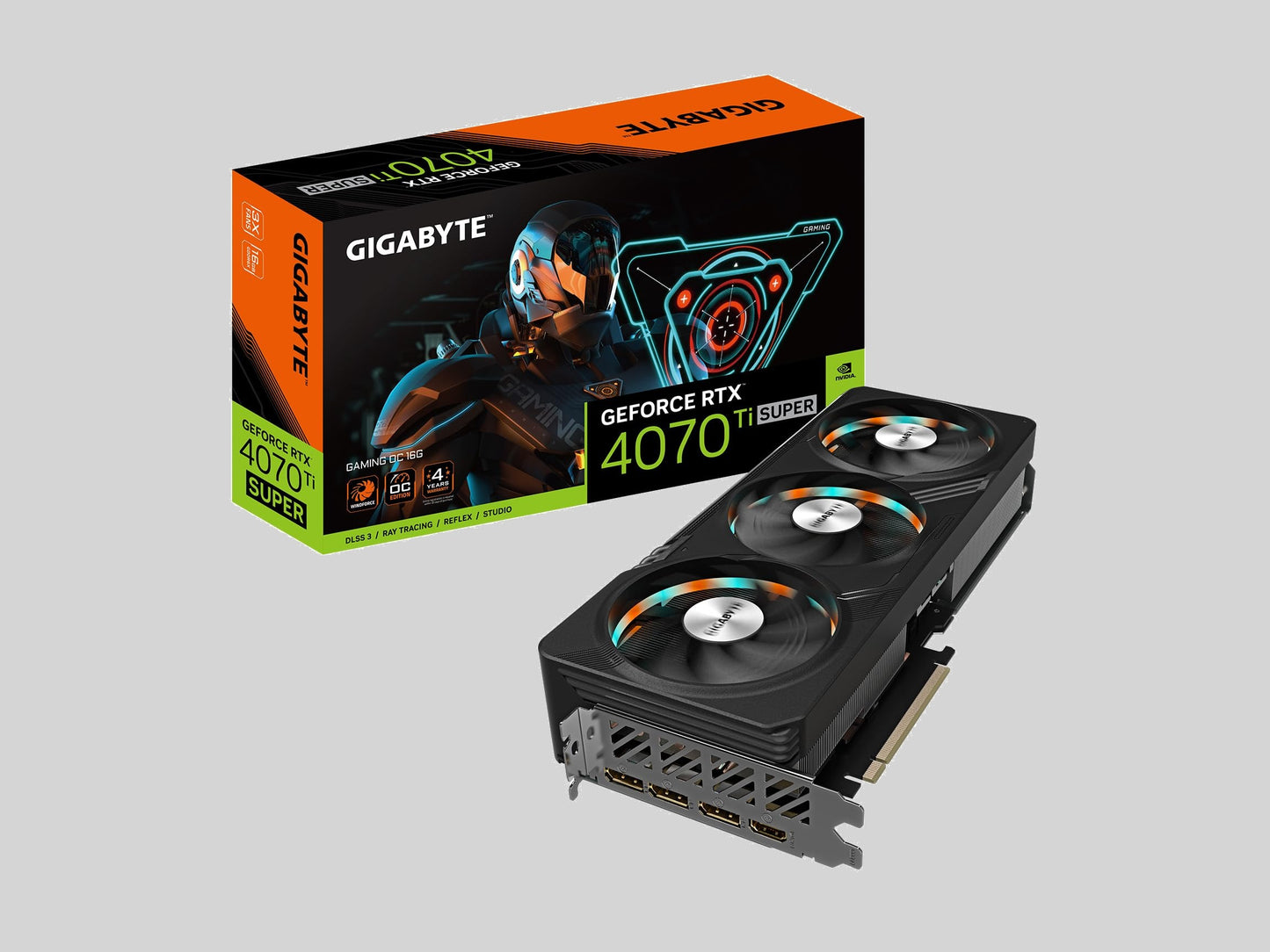 Gigabyte GeForce RTX 4070 Ti Super Gaming OC 16G Graphics Card, 3X WINDFORCE (Graphics Cards)
