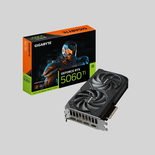 Gigabyte GeForce RTX 5060 Ti WINDFORCE OC 16G Graphics Card, Cooling System, 16GB 128-bit GDDR7, PCIe 5.0, by NVIDIA, Display